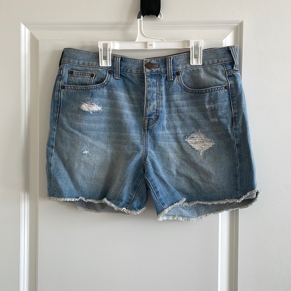J Crew high waisted jean short